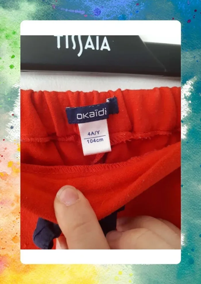 Jupe short 4 ans taille ajustable - photo numéro 4
