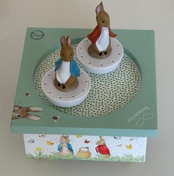 Boîte à Musique en Bois Trousselier - Peter Rabbit - Authentique - Neuve!