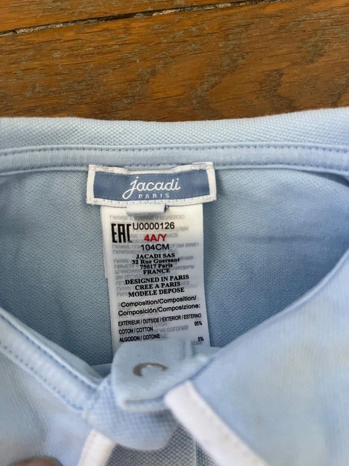 Polo bleu Jacadi 4 ans - photo numéro 4
