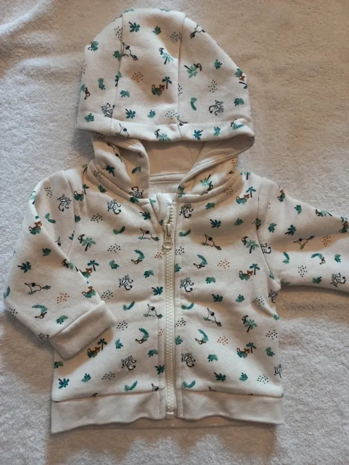 Lot gilet/2 pulls légers/pantalon taille 3 mois - photo numéro 5