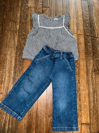 Blouse et pantacourt large Monoprix 4 ans