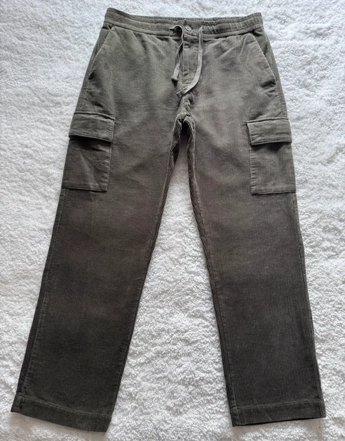 Lot 2 pantalons cargo BZB – Côtelé imitation velours – kaki & beige – taille XL - Neuf - valeur 40€ - photo numéro 3