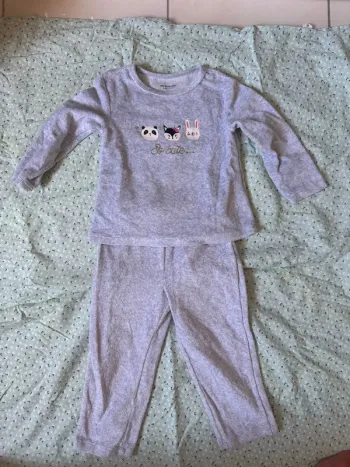 Pyjama en velours  Vertbaudet