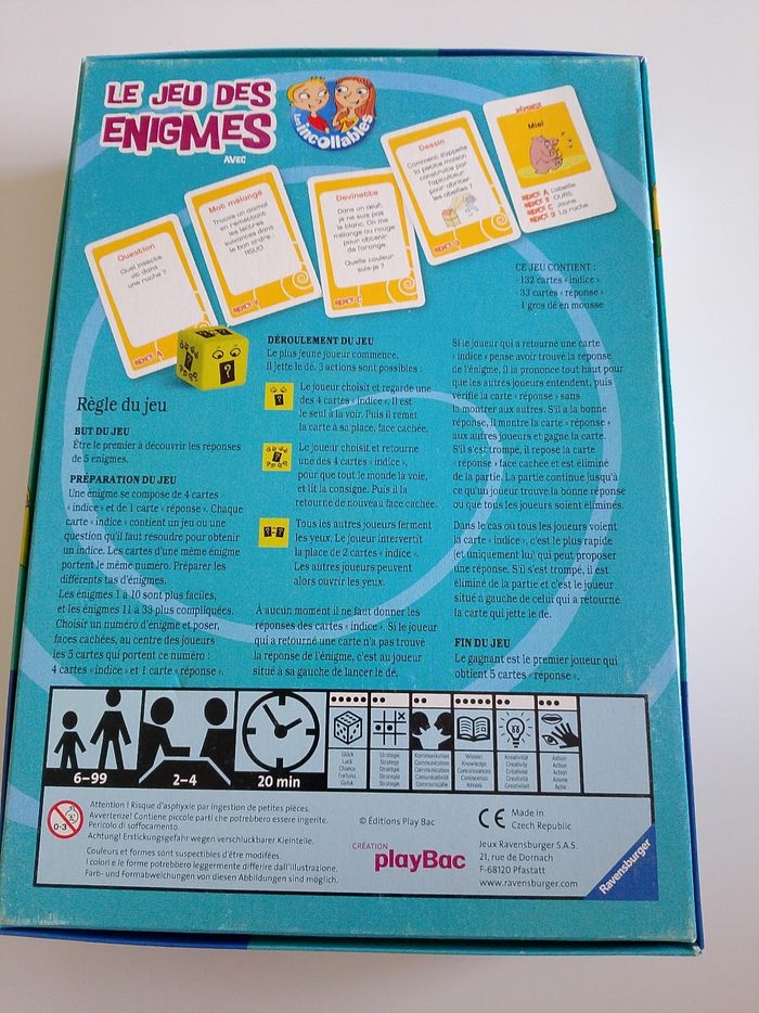 Le jeu des énigmes avec les incollables ravensburger complet - photo numéro 2