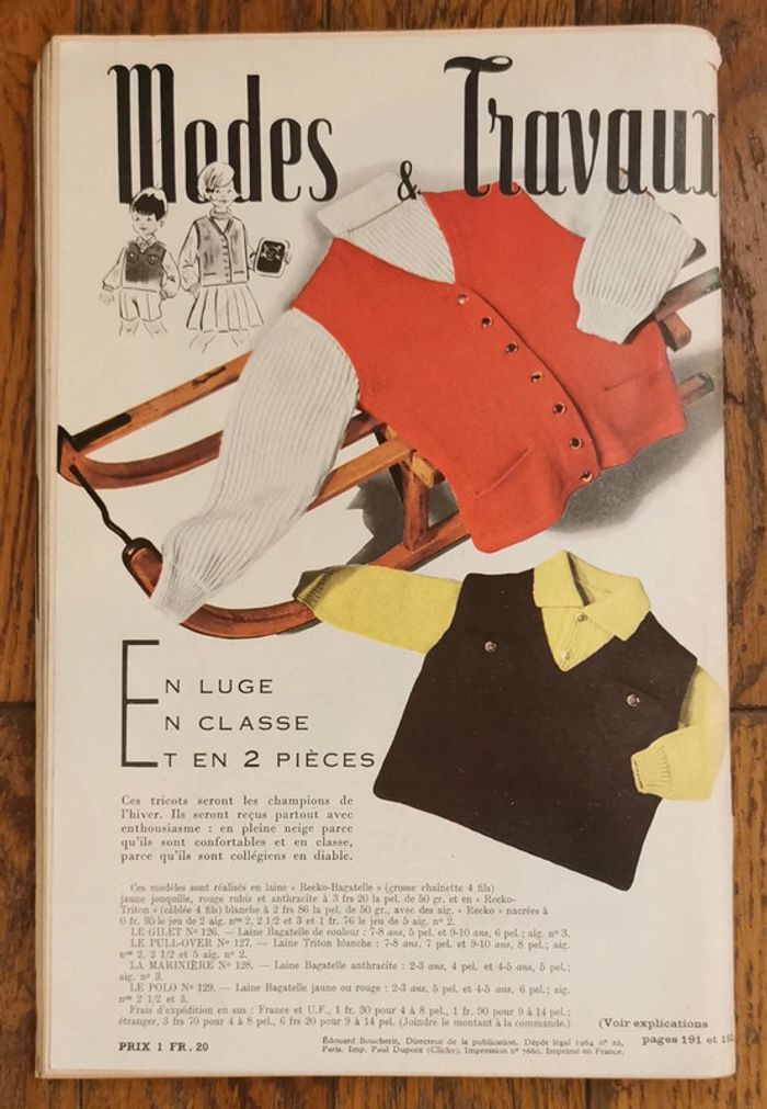 Ancien magazine Modes et travaux 1964 avec 1 patron + 2 suppléments n°767 vintage - photo numéro 18