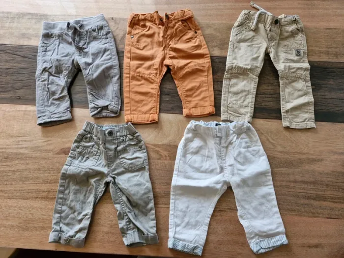 Lot 5 pantalons 6 mois