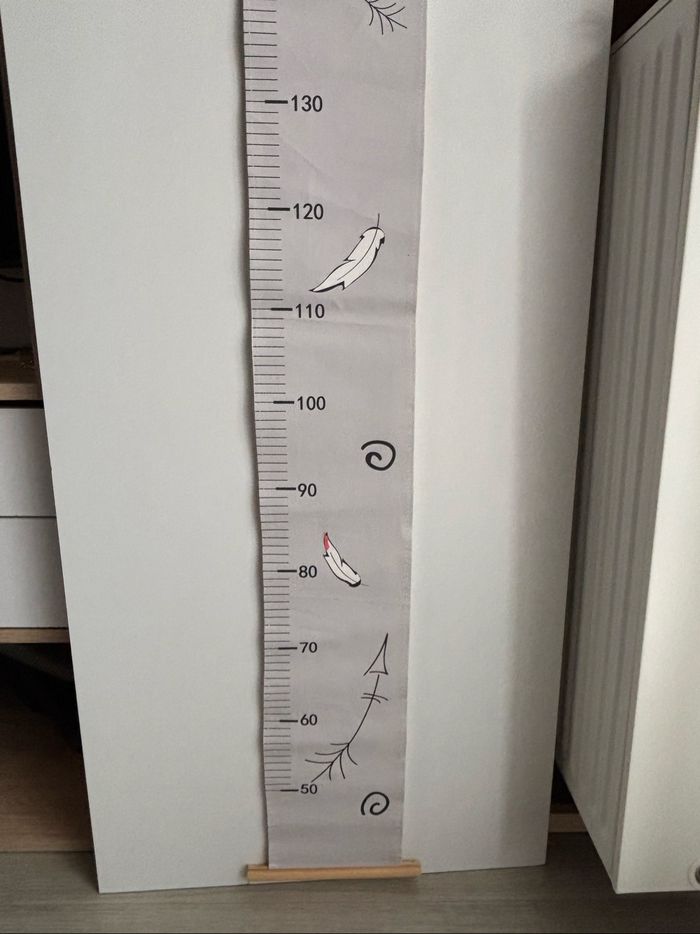 Toise ruban  de croissance enfant mesure accroche mural - photo numéro 5