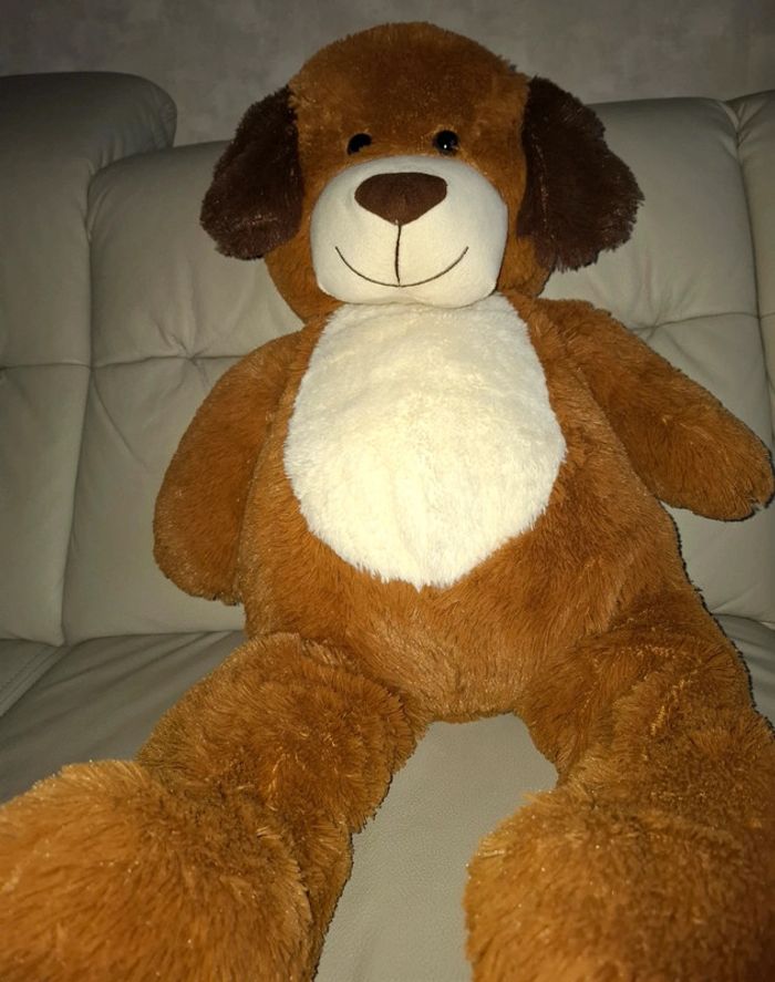 Ours en peluche brun 80 cm - photo numéro 4