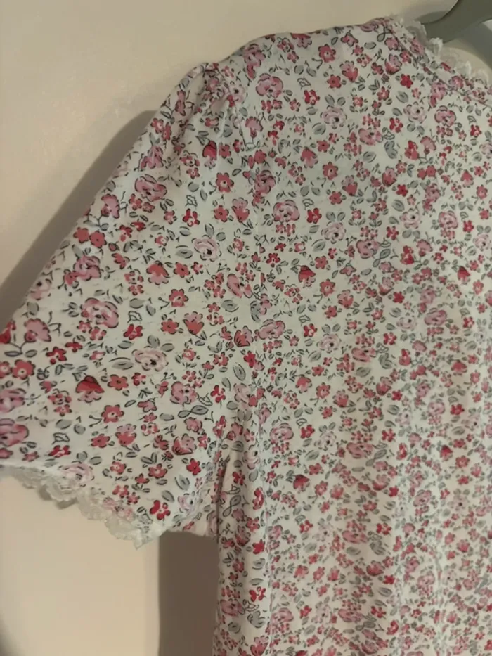 Chemise de nuit fleurie à boutons – Lingerie C&A – Taille S - photo numéro 7