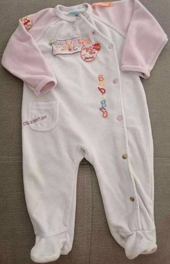 Pyjama velours  12 mois