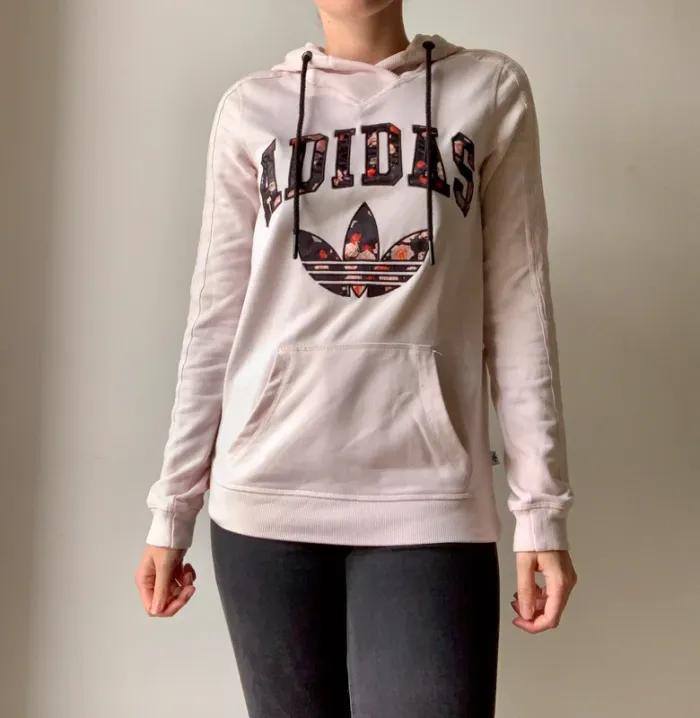 Sweat à capuche rose Adidas - photo numéro 2