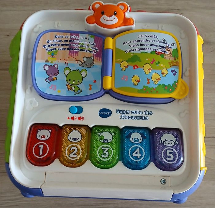 Super cube des découvertes, jeu éveil bébé, jeu électronique- Vtech - photo numéro 3