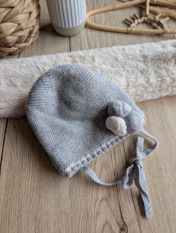 🌸 bonnet 0/3 mois