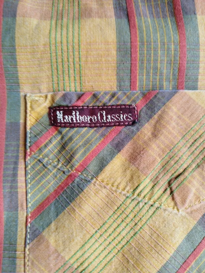Chemise manches longues vintage homme Marlboro Classics taille XL - photo numéro 5