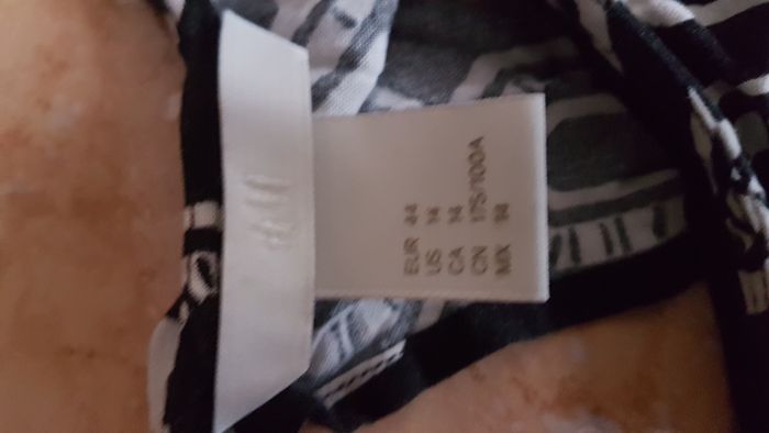 Robe été femme 44 noire et blanche H&M - photo numéro 3