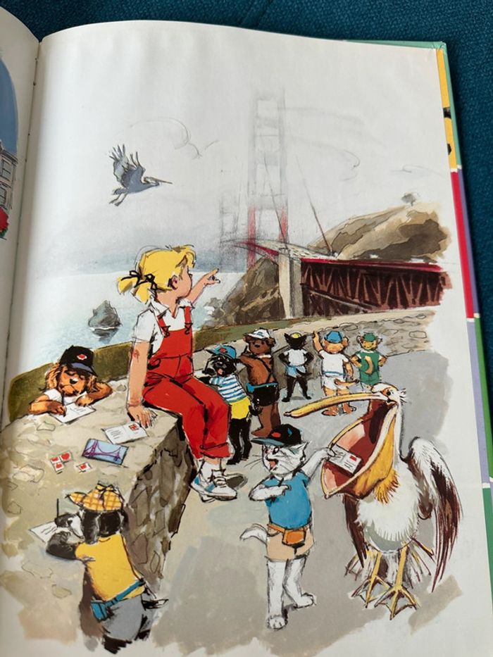 Livre rare Caroline en Amérique USA album bd Pierre Probst contour couleurs multicolore - photo numéro 12