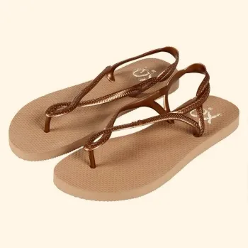 Tong XQ Flip Flops Marron Femme Taille 39 Neuf et Authentique 