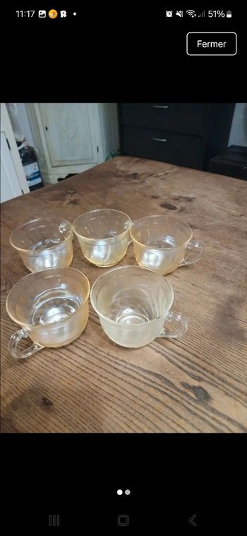 Lot de 5 tasses à cafe