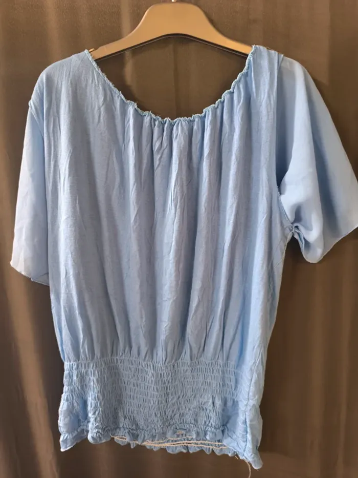 323481 haut bleu ciel femme L - photo numéro 2