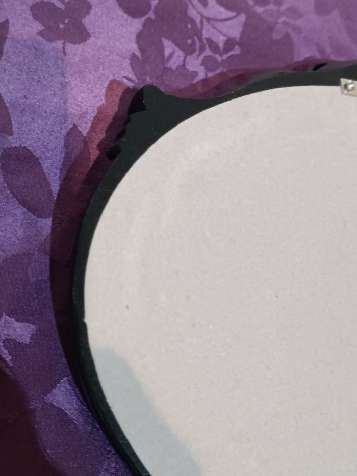 Miroir oval noir - photo numéro 10