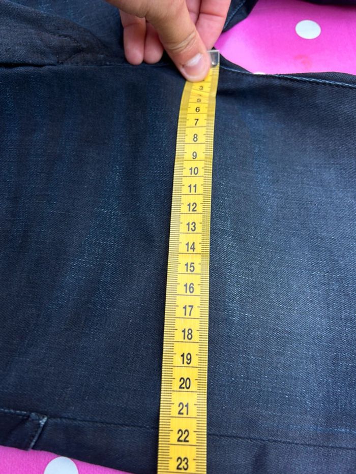 Jean bleu foncée kaporal slim brodé W26L32 femme - photo numéro 14