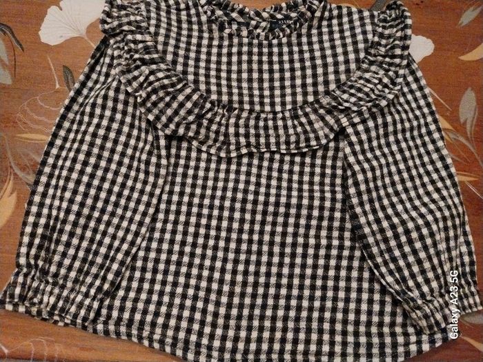 Haut vichy noir et blanc ,