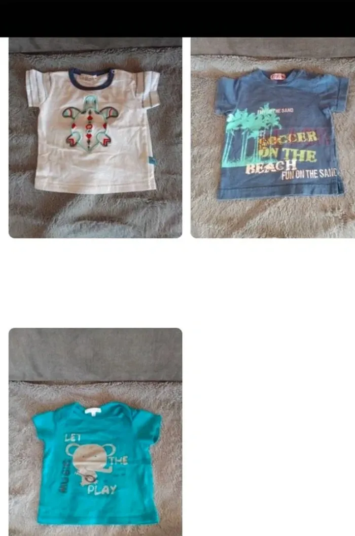 Lot 9 mois t- shirt