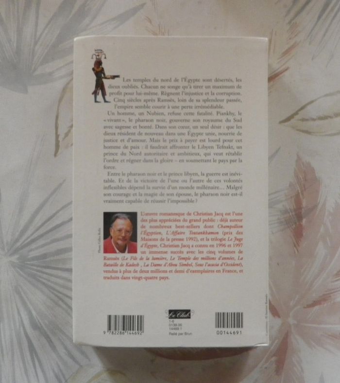 Le Pharaon noir de Christian Jacq Ed. Le Grand Livre du Mois - photo numéro 2