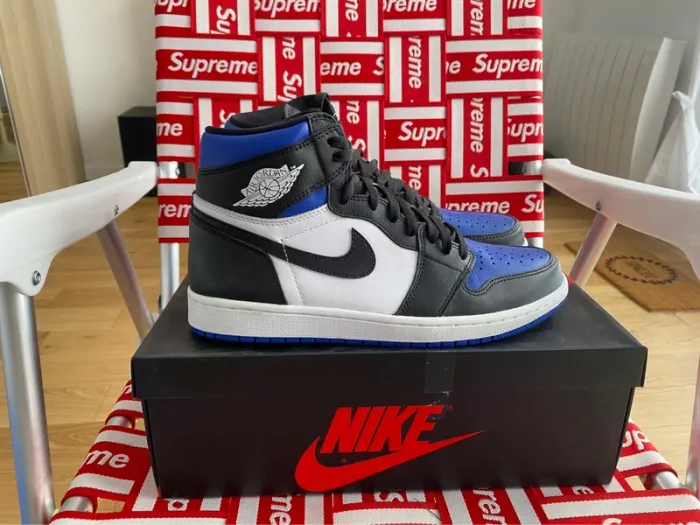 Jordan 1 rétro high og royal toe neuf 44fr - photo numéro 2