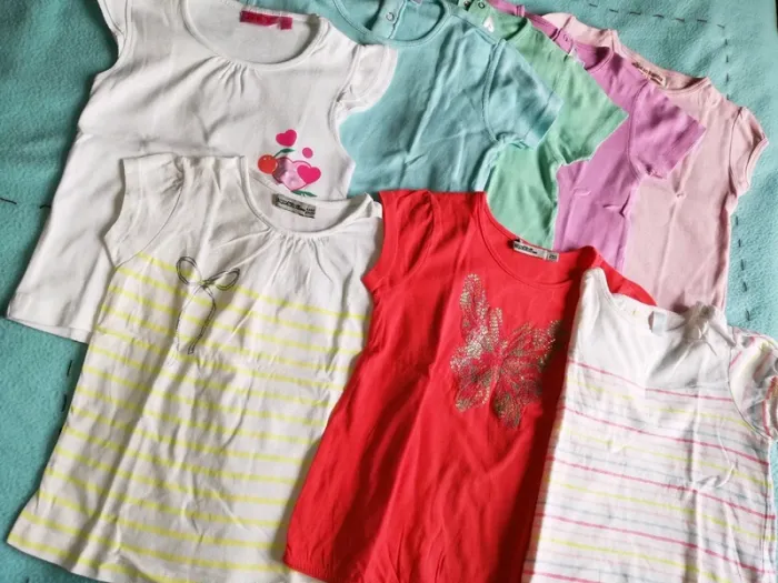 Lot de t-shirts fille