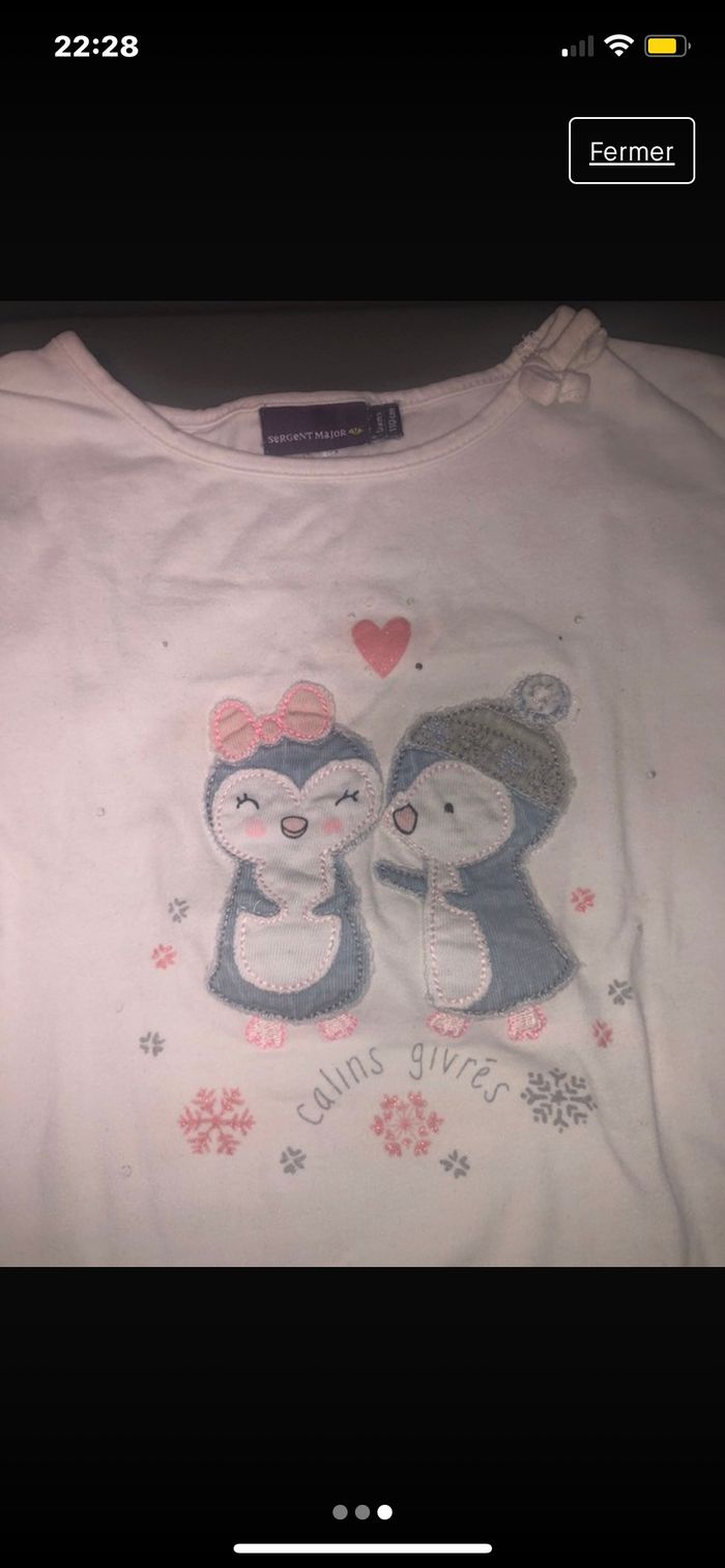 T-shirt Sergent Major ML Taille 5 ans - photo numéro 3