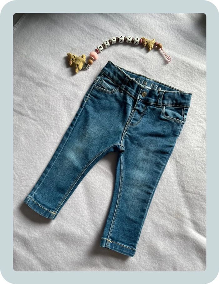 Jean slim fille 12 mois