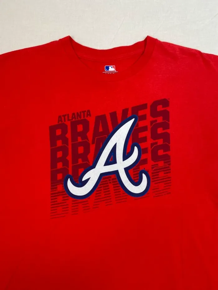 T-shirt Atlanta Braves MLB rouge – Taille XL – Officiel Genuine Merchandise - photo numéro 2