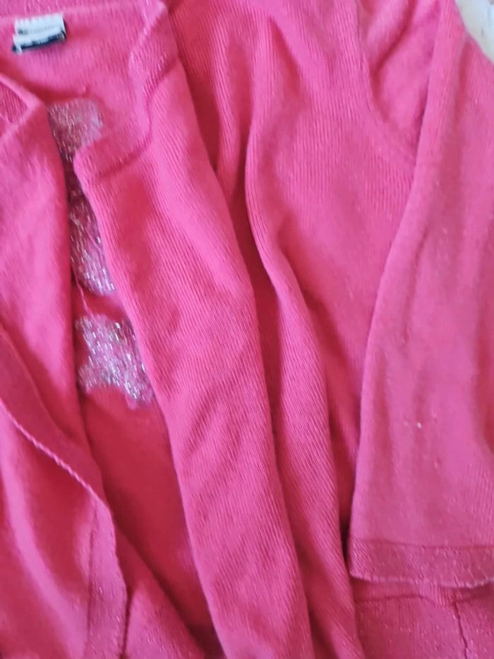 gilet pour fille marque tape à l'oeil tao 2 ans couleur rose - photo numéro 2