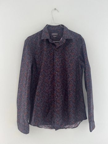 Chemise Zara bleu fleuris