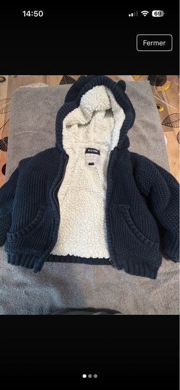 Veste polaire à capuche 