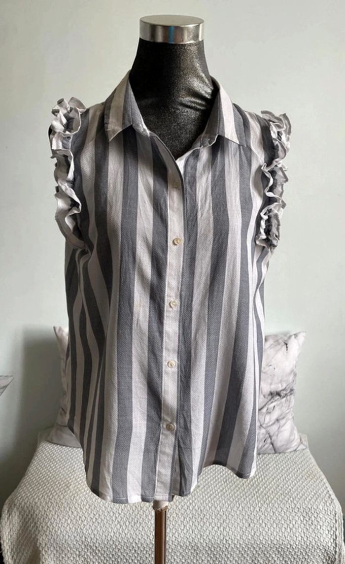 Chemise sans manches rayé. - photo numéro 2