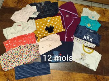 Lot fille hiver 12 mois