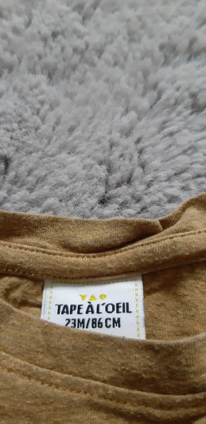Lot assorti jaune moutarde pantalon et t-shirt manches longues H&M Vert Baudet TAO 18 mois-2 ans - photo numéro 13
