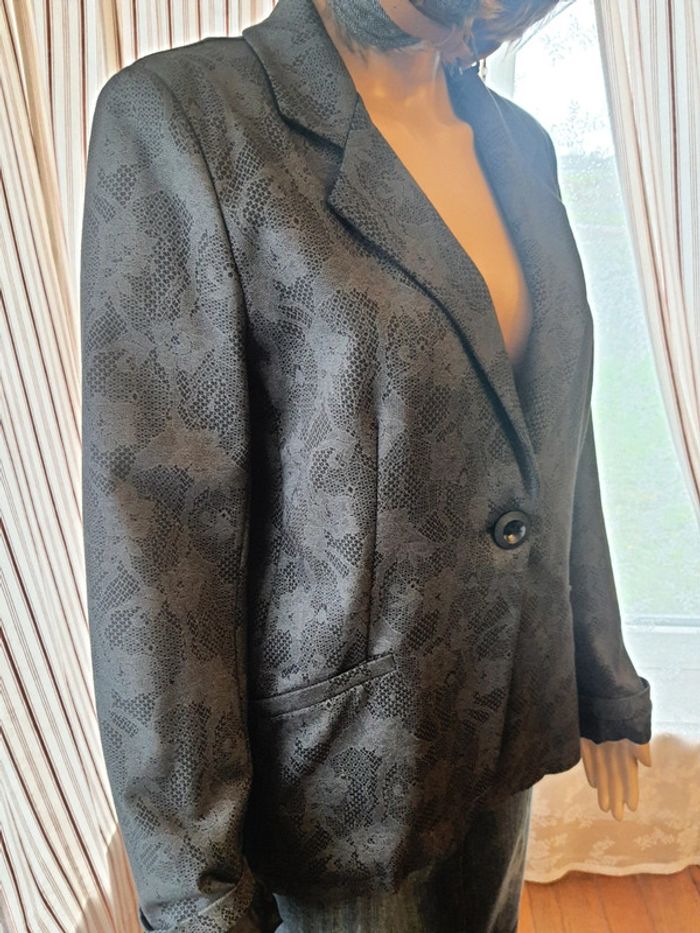 Blazer gris Cassis taille 44 - photo numéro 2