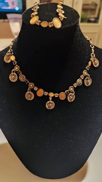 Parure collier bracelet vintage