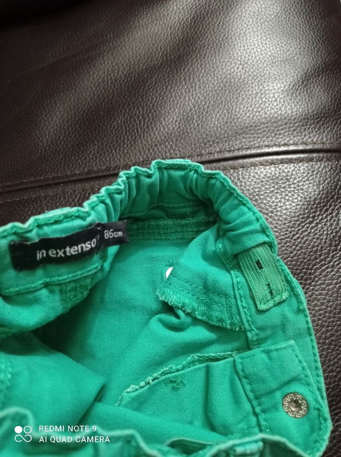 Pantalon slim garçon vert In extenso, taille 2 ans - photo numéro 3