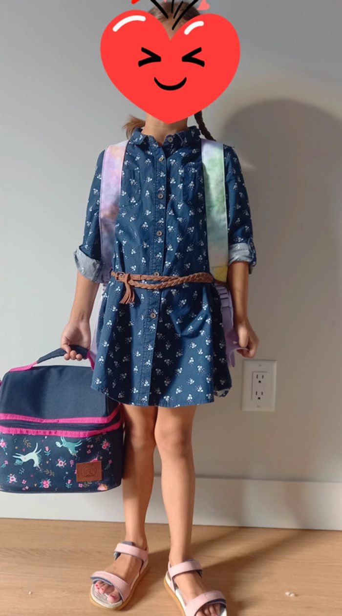 Robe chemise okaidi 5 ans