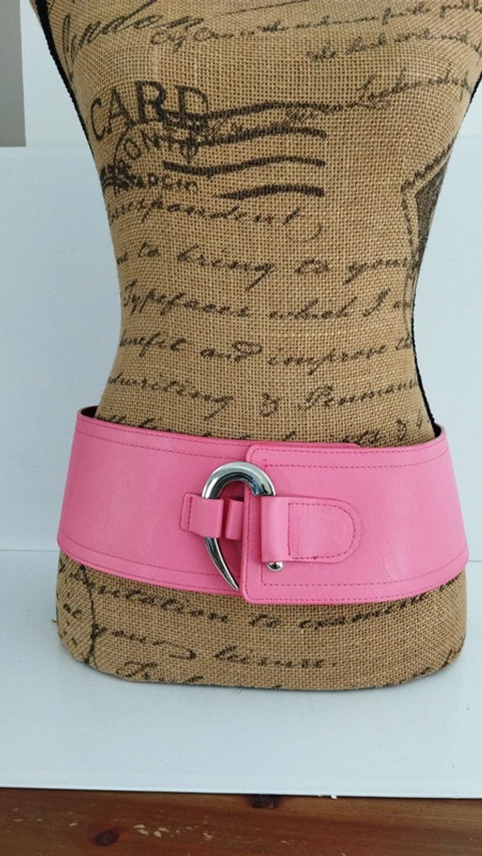 Ceinture large rose crochet 90 cm