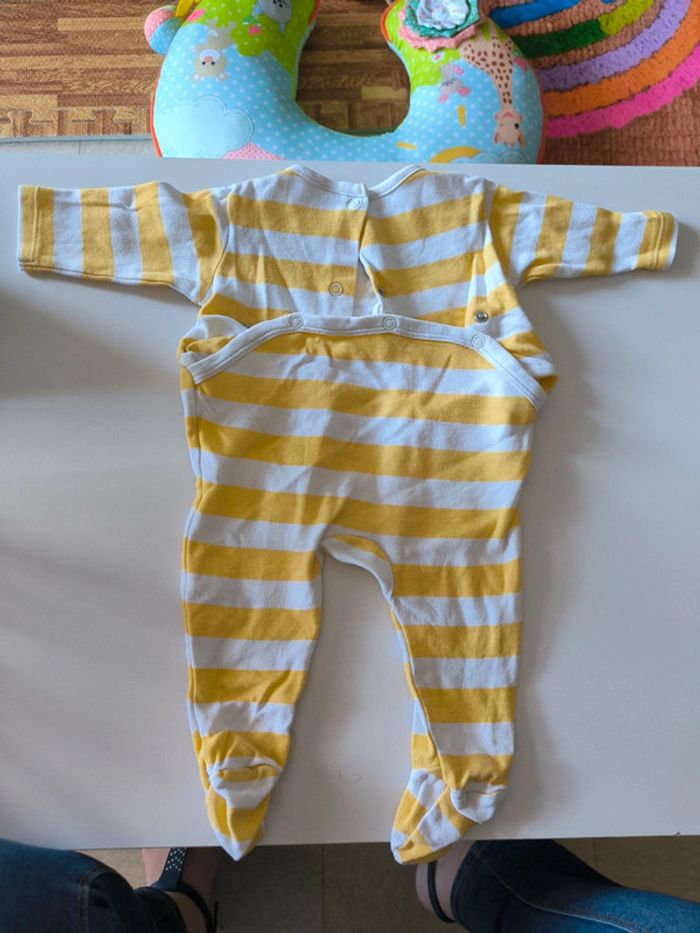 Pyjamas léger tex jaune - photo numéro 2
