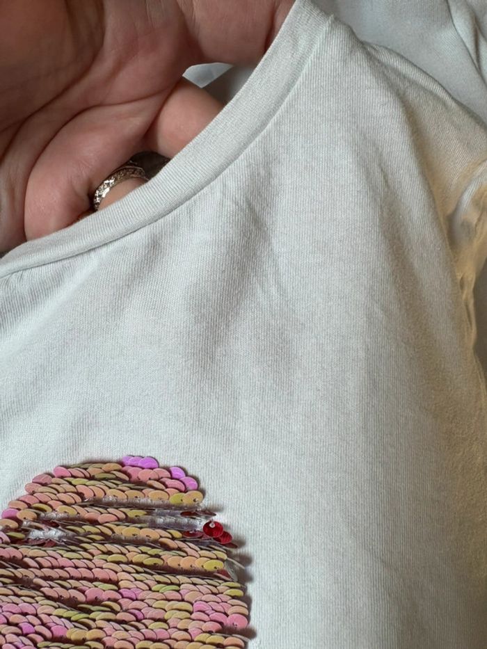 T-shirt ballon sequins 8 ans - photo numéro 5