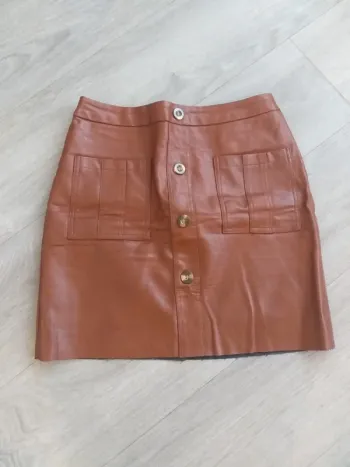 Mini-jupe camel