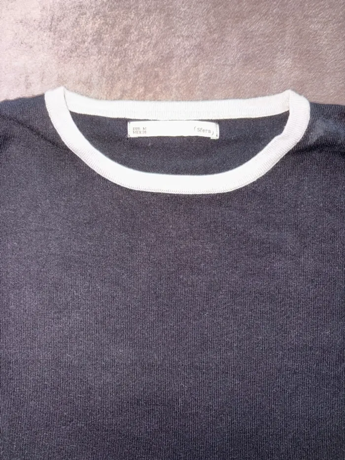 Pull noir femme Sfera taille 38 en bon état. - photo numéro 5