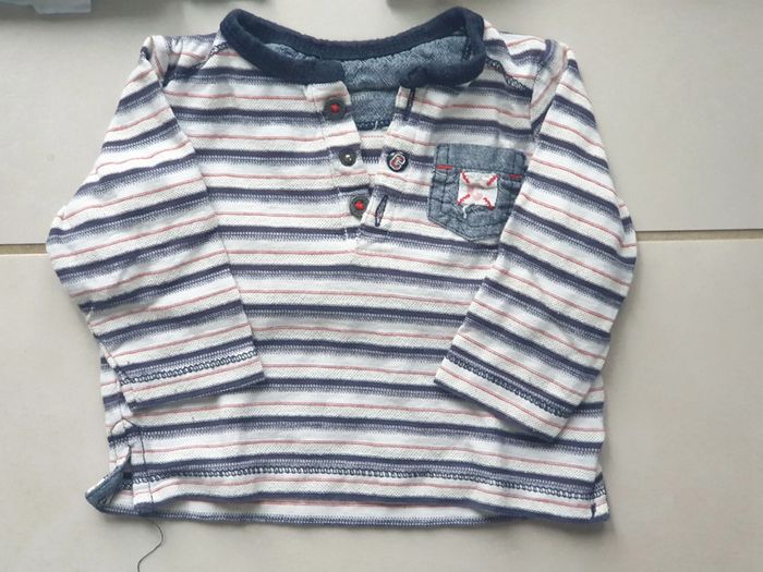 3 t-shirts manche longue 9 mois - photo numéro 3