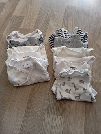 Lot de 9 bodies manches courtes